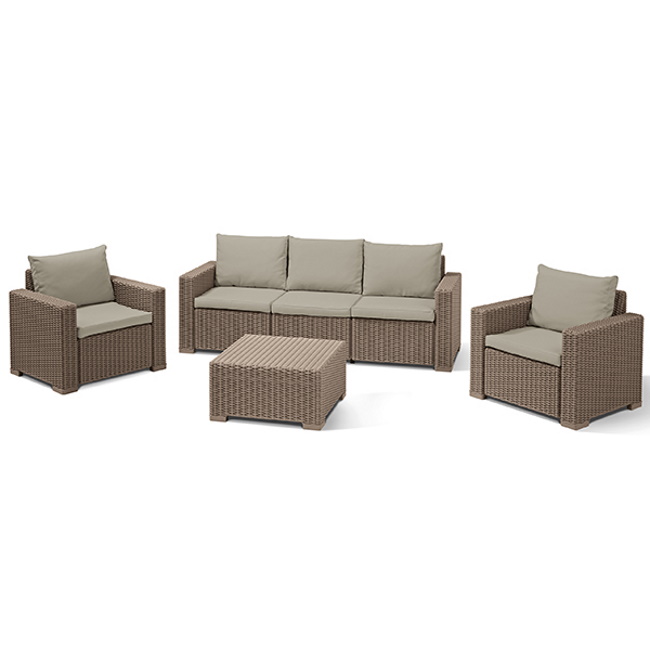 Baštenski set California 3 seater, kapućino CU 253327-1